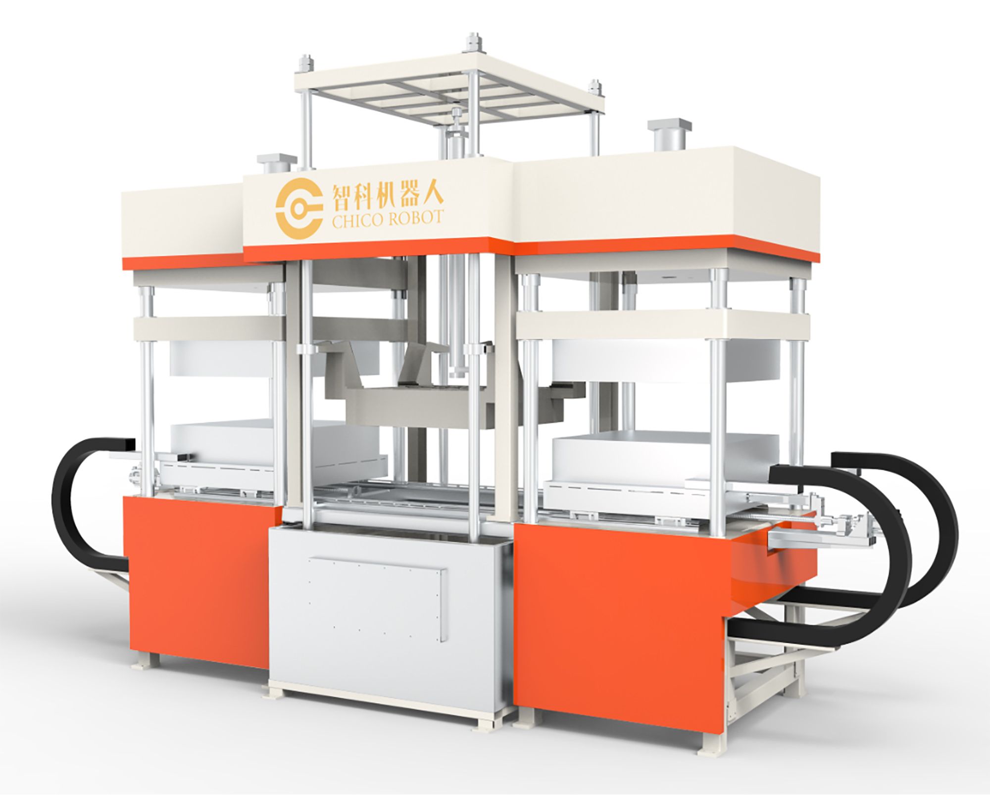 双头全自动翻转吸浆餐具成型机